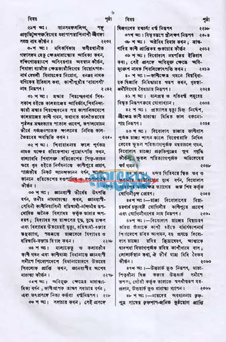 স্কন্দ পুরাণম্ ৪র্থ খণ্ড কাশীখণ্ডম্ (মূল সংস্কৃত ও বঙ্গানুবাদসমেত) Hindu Religious Books