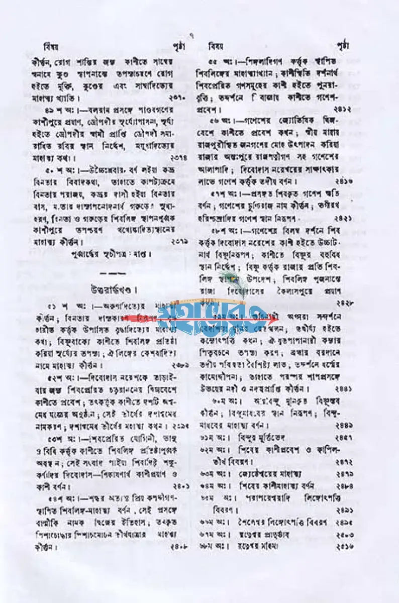 স্কন্দ পুরাণম্ ৪র্থ খণ্ড কাশীখণ্ডম্ (মূল সংস্কৃত ও বঙ্গানুবাদসমেত) Hindu Religious Books