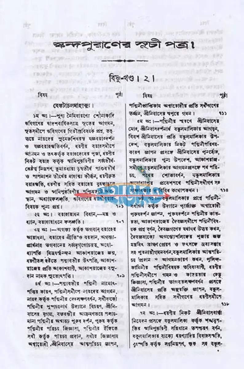 স্কন্দ পুরাণম্ দ্বিতীয় ভাগ বিষ্ণুখণ্ড (মূল সংস্কৃত ও বঙ্গানুবাদসমেত) Hindu Religious Books