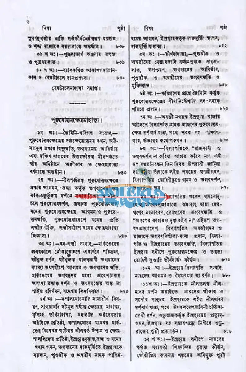 স্কন্দ পুরাণম্ দ্বিতীয় ভাগ বিষ্ণুখণ্ড (মূল সংস্কৃত ও বঙ্গানুবাদসমেত) Hindu Religious Books