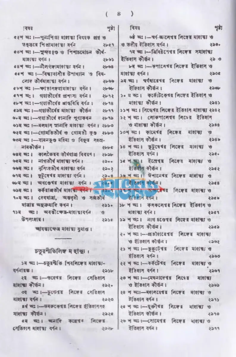 স্কন্দ পুরাণম্ পঞ্চম খণ্ড আবন্ত্য খণ্ডম্ (মূল সংস্কৃত ও বঙ্গানুবাদসমেত) Hindu Religious Books