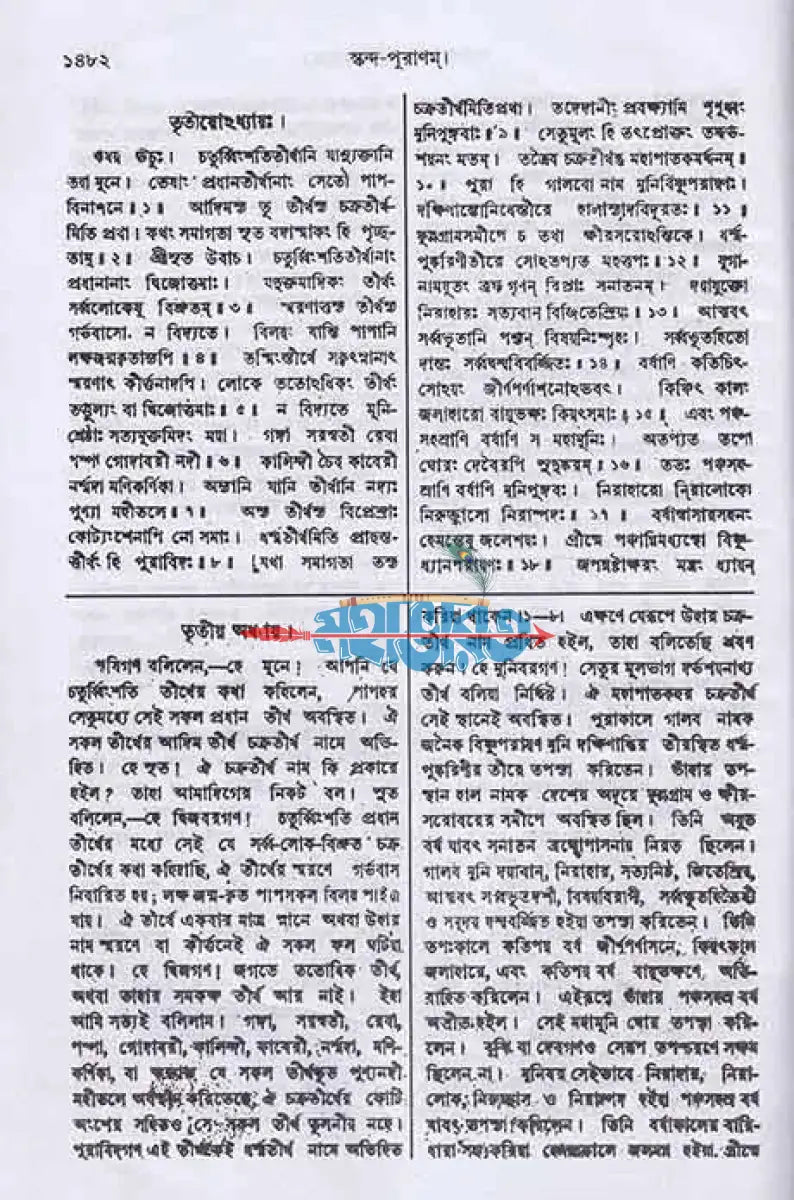স্কন্দ পুরাণম্ তৃতীয় ভাগ ব্রহ্মখণ্ড (মূল সংস্কৃত ও বঙ্গানুবাদসমেত) Hindu Religious Books