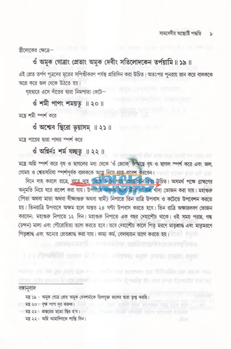 শ্রাদ্ধপদ্ধতি (সামবেদীয় ও যজুর্বেদীয় পদ্ধতিতে মন্ত্রের অর্থসহ) Hindu Religious Books