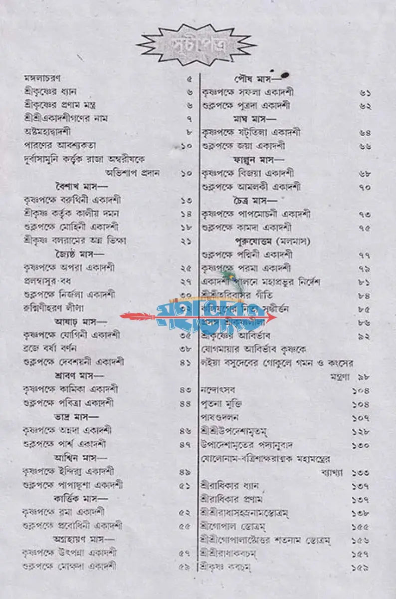 শ্রী শ্রী একাদশী মাহাত্ম্য ও শ্রী শ্রী দ্বাদশী মাহাত্ম্য Hindu Religious Books