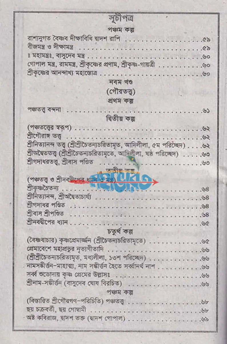 শ্রী শ্রী কৃষ্ণ তত্ত্বরসামৃত জ্ঞানমঞ্জরী Hindu Religious Books
