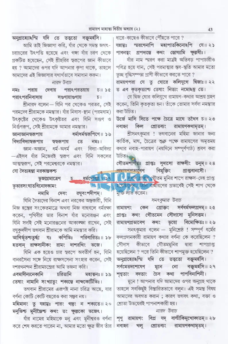 শ্রীমদবাল্মীকীয় রামায়ণ (প্রথম খণ্ড) Hindu Religious Books