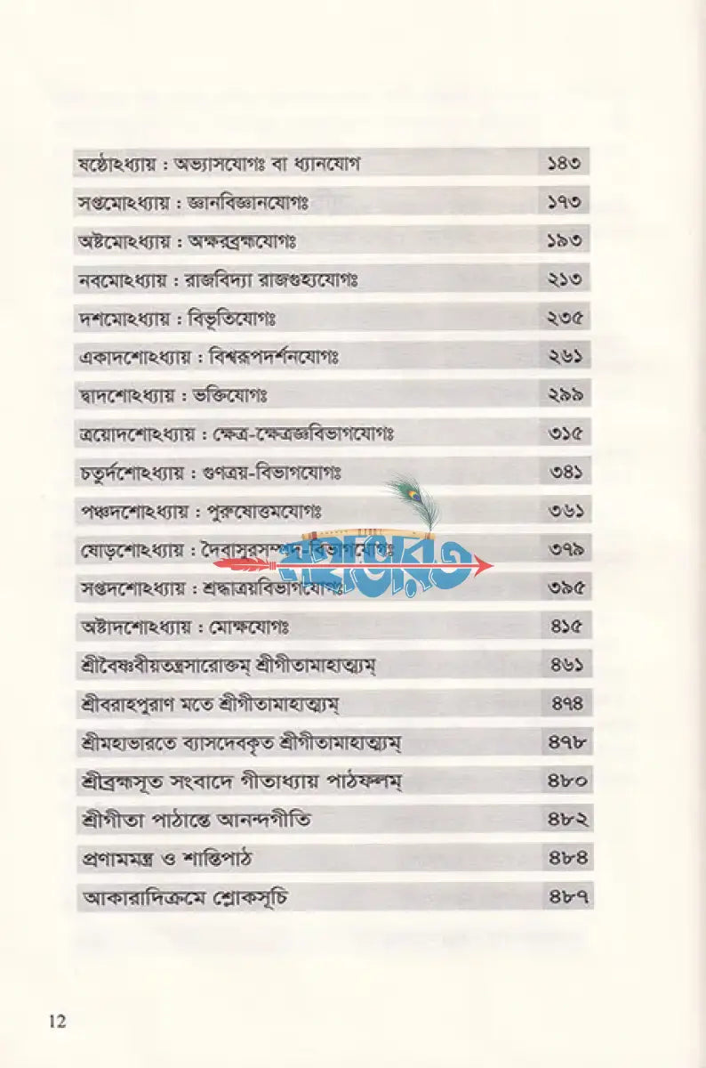 শ্রীমদ্ভগবদ্গীতা (মূল শ্লোক অন্বয় পদচ্ছেদ ভাবার্থ টীকা ও মাহাত্ম্য সম্বলিত) Hindu Religious Books