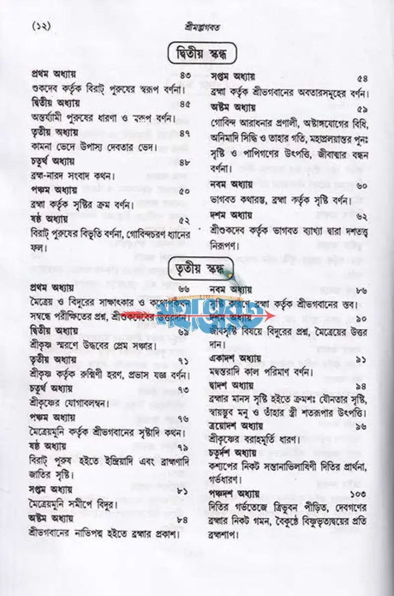 শ্রীমদ্ভাগবত (সমগ্র মূল ভগবতের গদ্যানুবাদ) বড় সাইজ Hindu Religious Books
