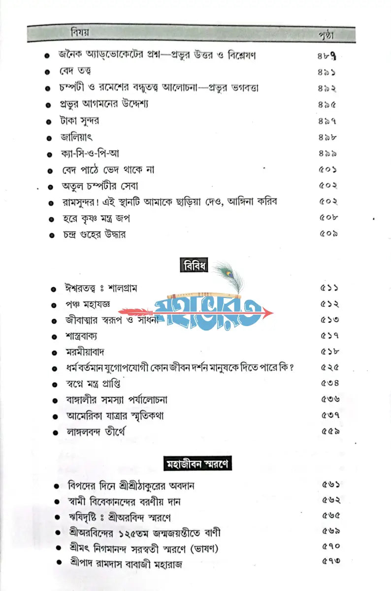 শ্রীমহানামব্রত প্রবন্ধাবলী ১ম খণ্ড Hindu Religious Books