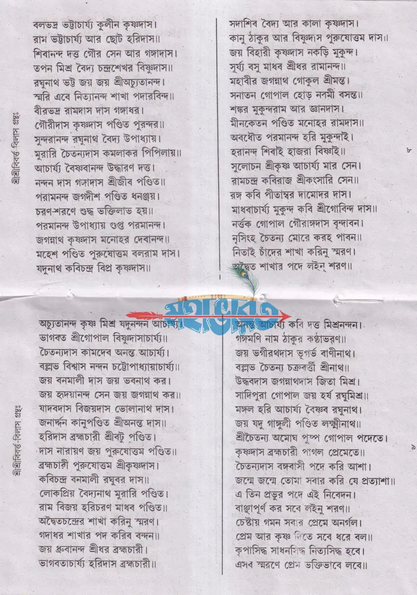 শ্রীশ্রী বিবর্ত্ত বিলাস গ্রন্থঃ Hindu Religious Books