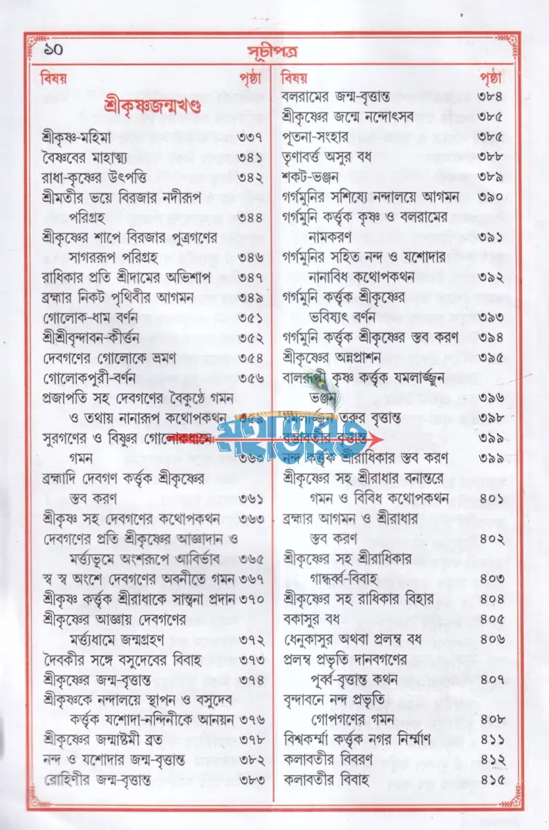 শ্রীশ্রী ব্রহ্মবৈবর্ত্ত পুরাণ Hindu Religious Books