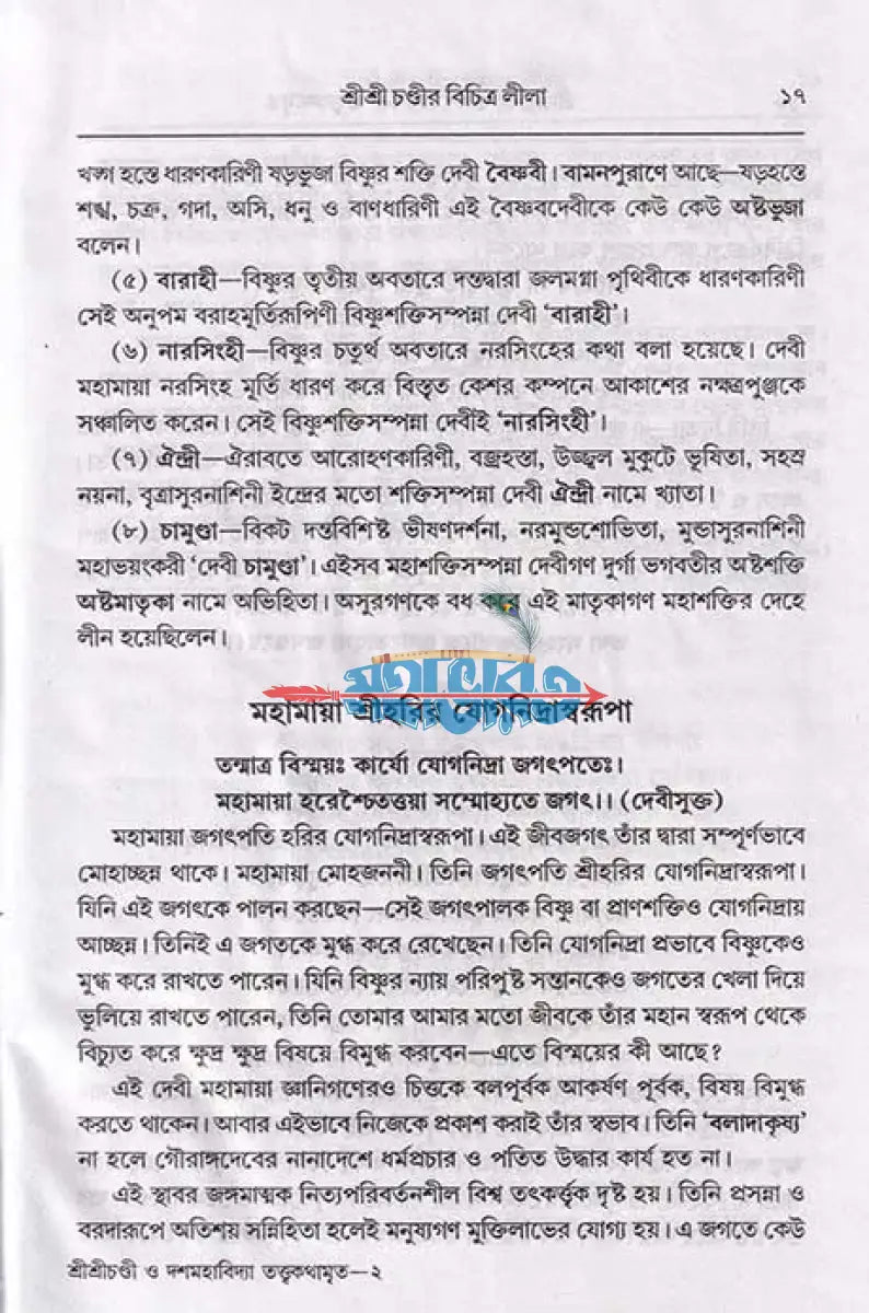 শ্রীশ্রী চণ্ডী ও দশমহাবিদ্যা তত্ত্বকথামৃত Hindu Religious Books