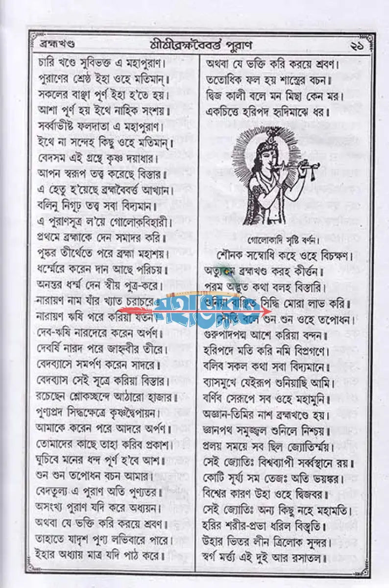 শ্রীশ্রীব্রহ্মবৈবর্ত্ত পুরাণ Hindu Religious Books