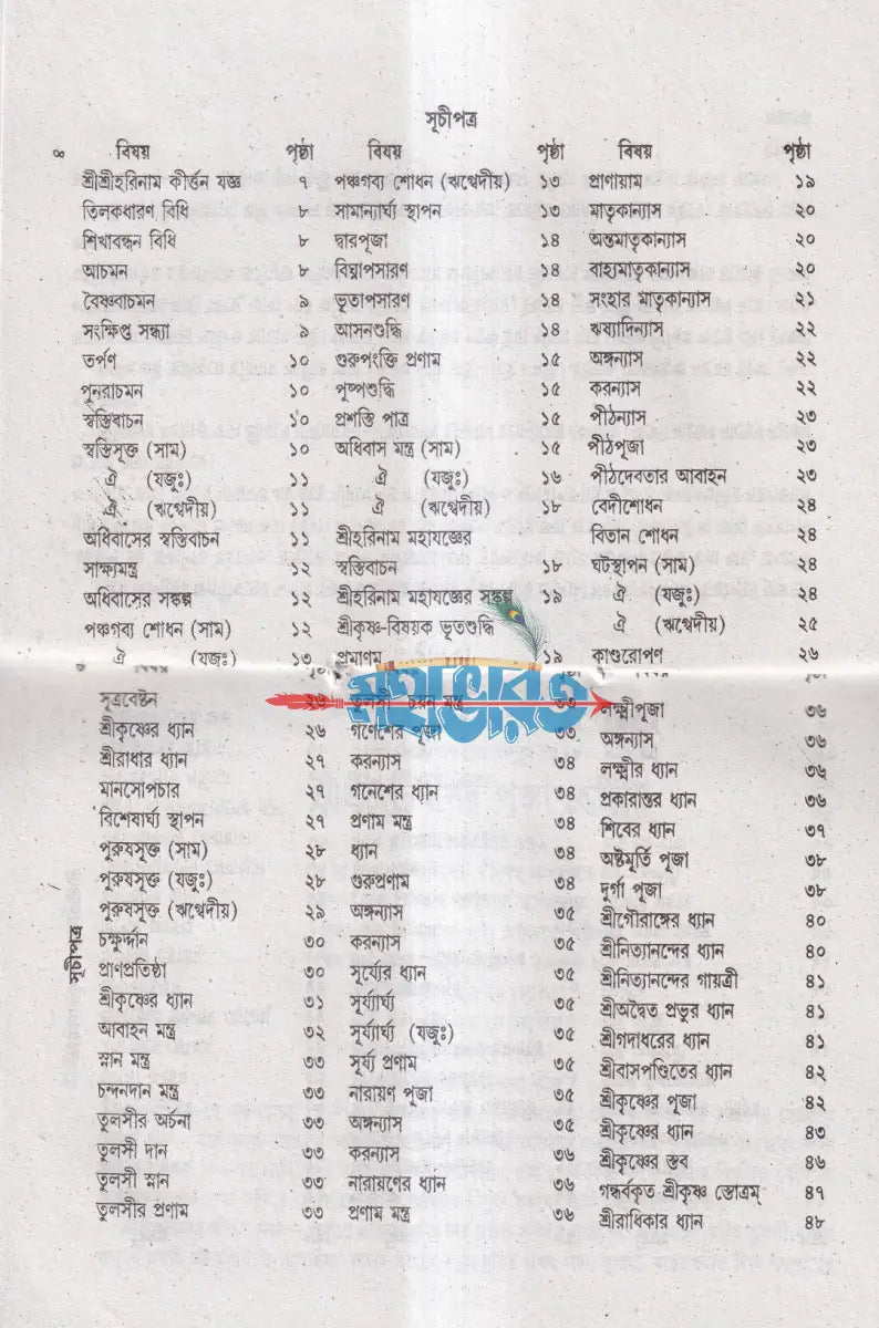 শ্রীশ্রীহরি বাসর পূজা পদ্ধতি Hindu Religious Books