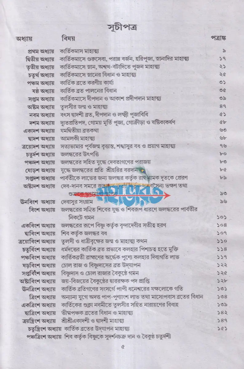 শ্রীশ্রীকার্ত্তিকমাস মাহাত্ম্য Hindu Religious Books