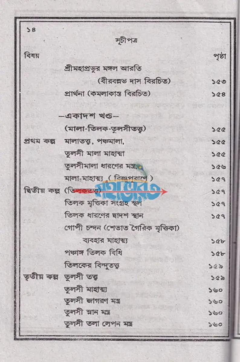 শ্রীশ্রীকৃষ্ণ তত্ত্বরসামৃত জ্ঞানমঞ্জরী Hindu Religious Books