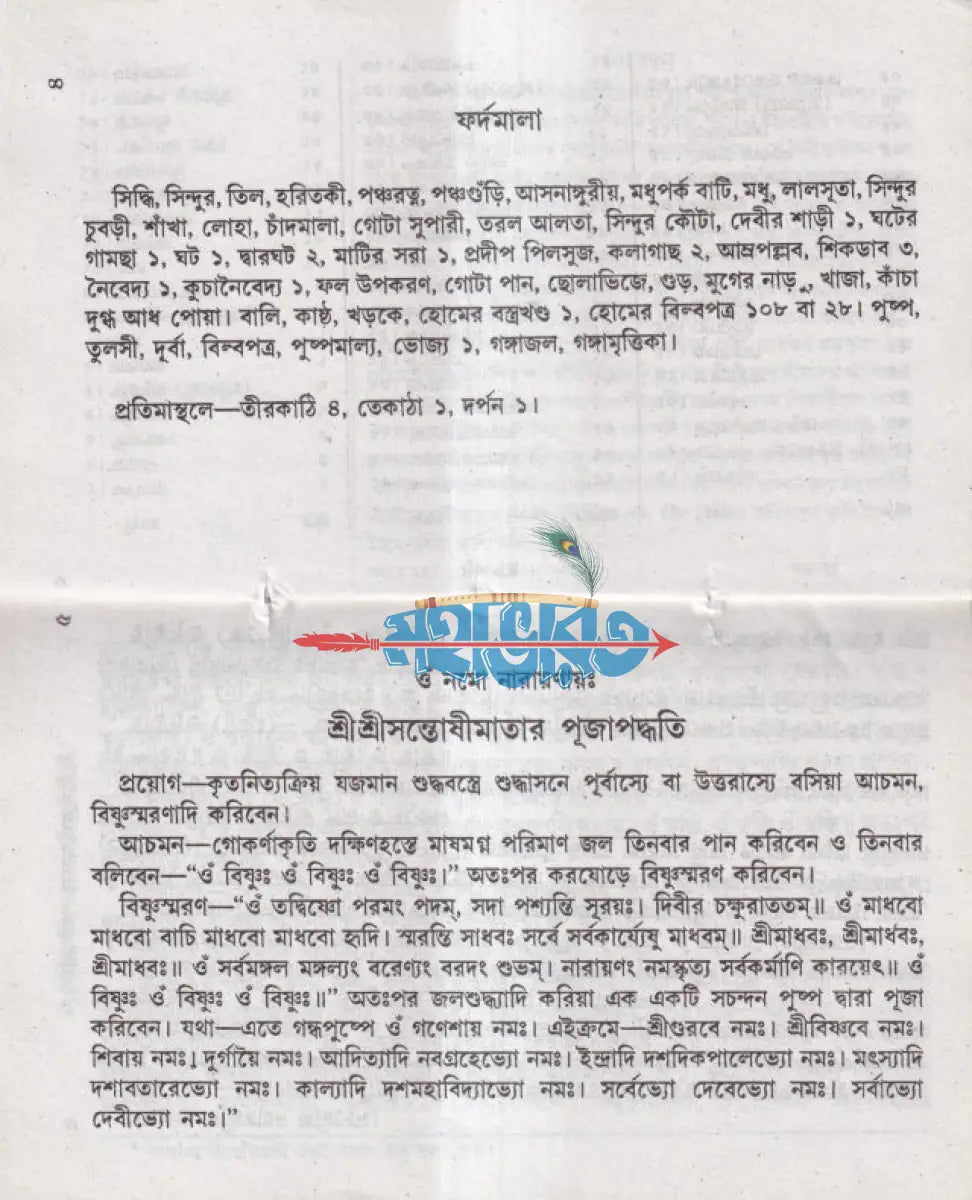 শ্রীশ্রীসন্তোষী মায়ের পূজা পদ্ধতি Hindu Religious Books
