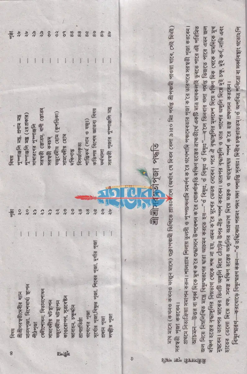 শ্রীশ্রীসরস্বতী পূজা পদ্ধতি Hindu Religious Books