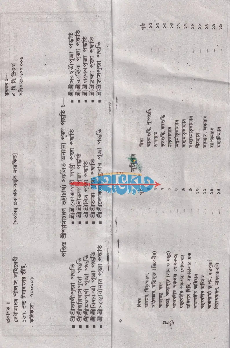 শ্রীশ্রীসরস্বতী পূজা পদ্ধতি Hindu Religious Books