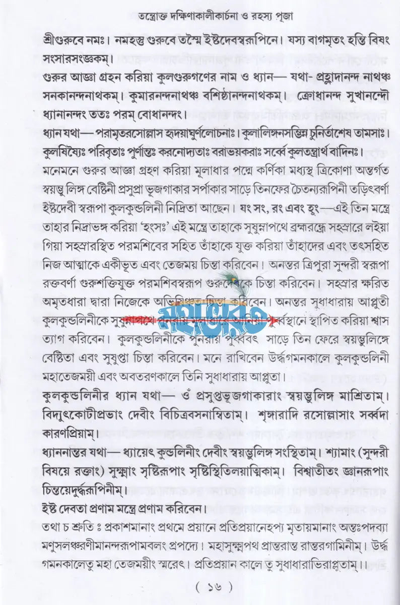 তন্ত্রোক্ত দক্ষিণাকালীকার্চনা ও রহস্য পূজা Hindu Religious Books